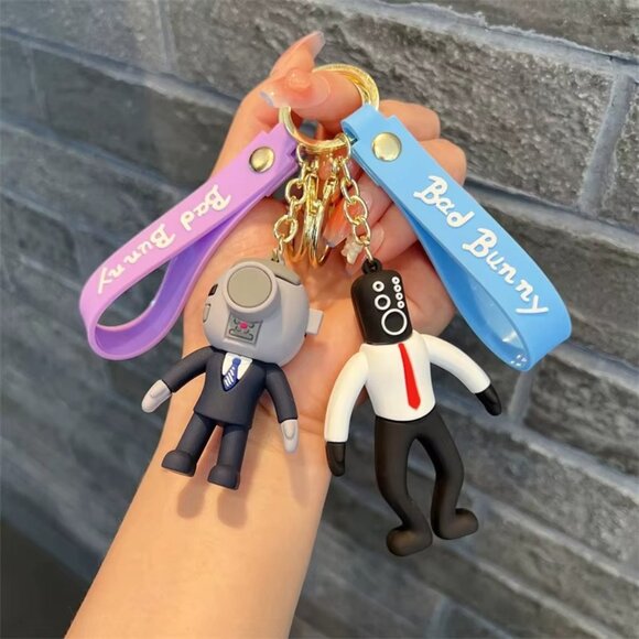 4pcs Skibidi Toilet Keychain GoodieBag filler, Favor, Fun Collectable, Gifts - Picture 3 of 3